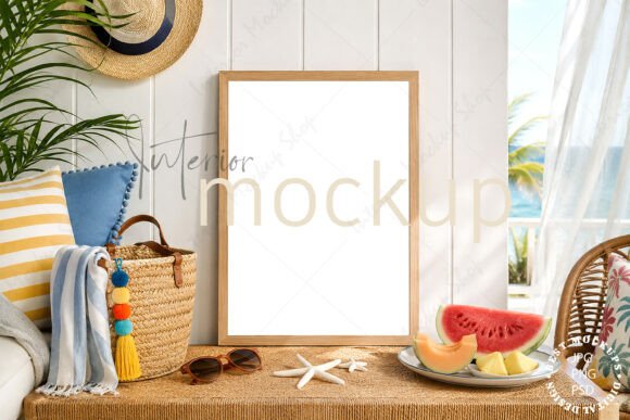 Download Frame Mockup Summer Interior - 619 - Mockup Collection
