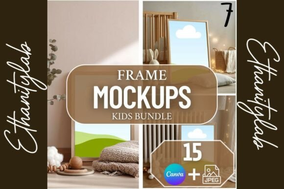 Download Elegant Nursery Mockups | 15Canva &amp; JPEG - Mockup Collection