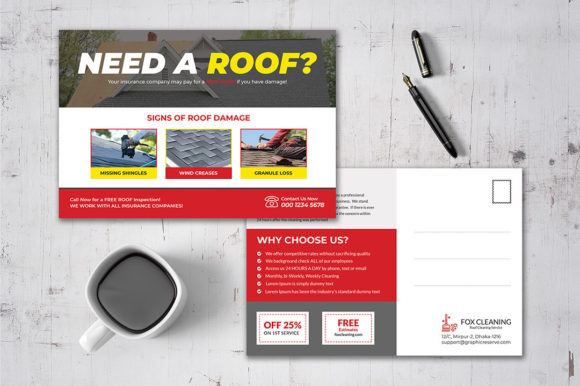 Download Roof Repair Service Coupon Code Postcard - Postcard Collection