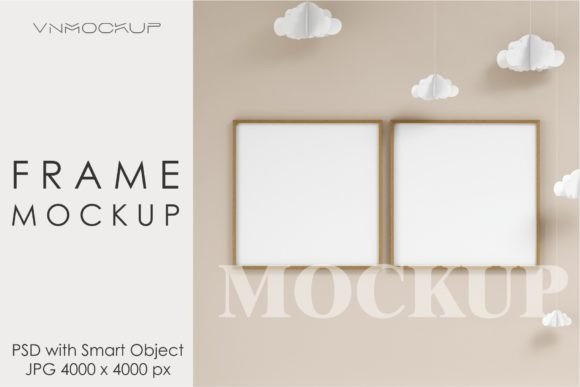 Download Mockup Frame in Kids Room Interior - Mockup Collection